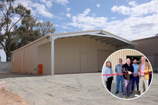 Exterior Shot of Leeton Animal Pound Facility and Photo of Ribbon Cutting Ceremony (c) Leeton Shire Council.jpg