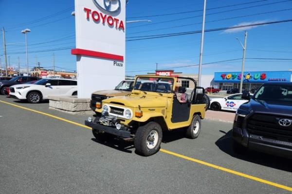 2024 Land Cruiser & 1977 Land Cruiser at Toyota Plaza, St. John's