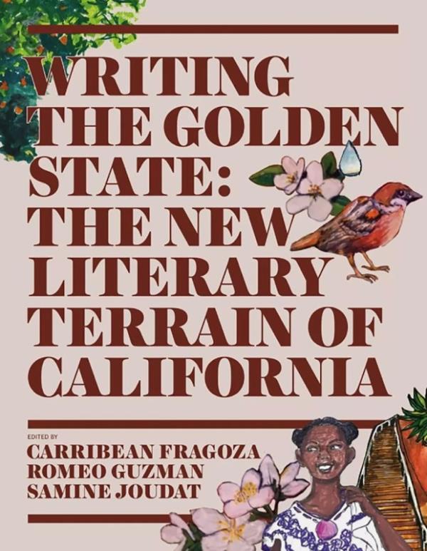 Book jacket for "Writing the Golden State: The New Literary Terrain of California. (Gibbs Smith)